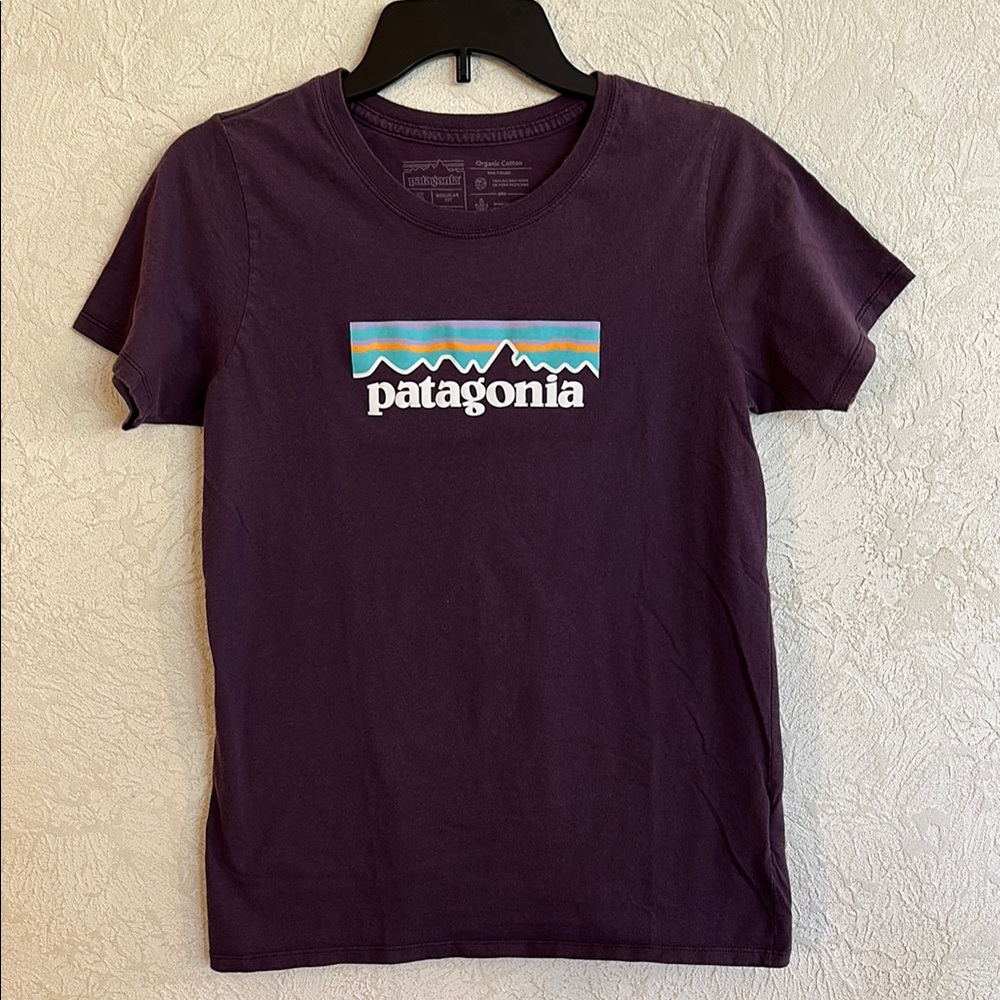 Patagonia Plum Organic Cotton Logo Tee